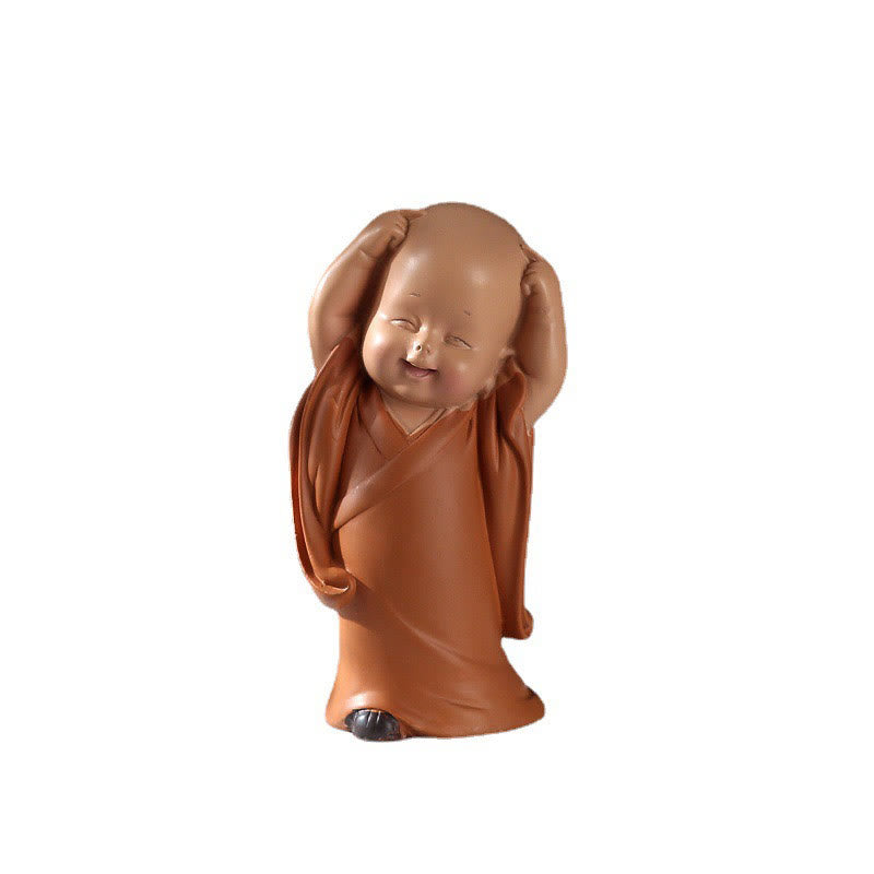 Buddha Stones Petite Mini Méditation Moine Priant Sérénité Résine Décoration de la Maison - image 16