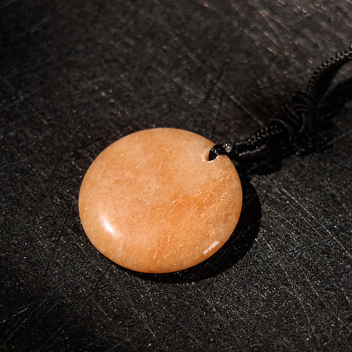 Collier pendentif spirituel Yin Yang en Buddha Stones en cristal varié, améthyste, œil de tigre, aventurine verte