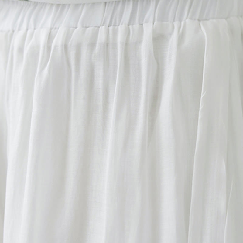 Ensemble 2 pièces t-shirt à manches courtes et pantalon à jambe large avec broderie de fleurs Buddha Stones - image 24