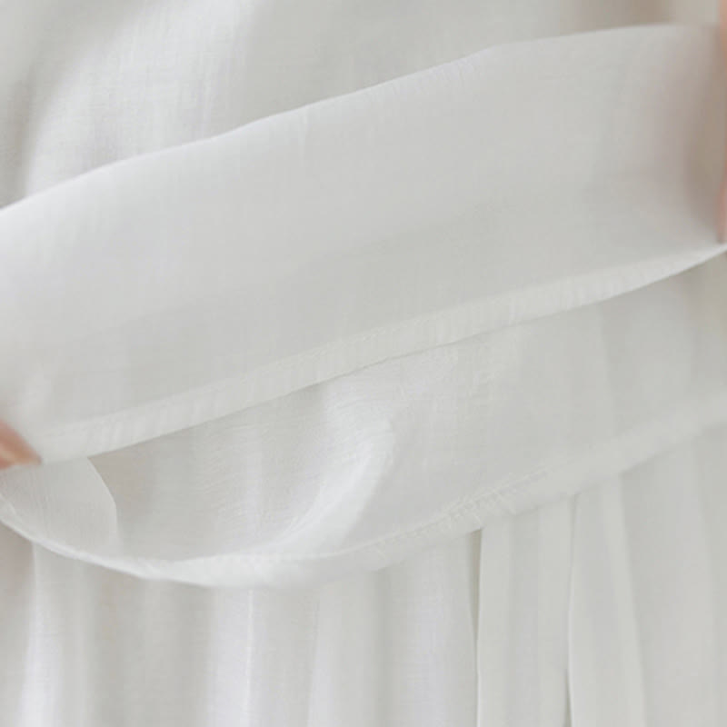 Ensemble 2 pièces t-shirt à manches courtes et pantalon à jambe large avec broderie de fleurs Buddha Stones - image 20