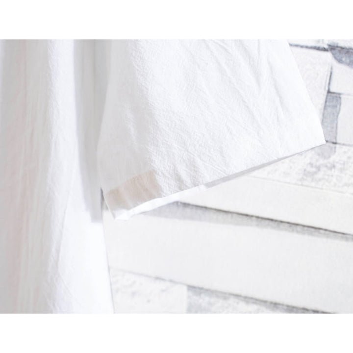 Ensemble 2 pièces pour homme, t-shirt à manches courtes et pantalon en coton uni avec boutons et Buddha Stones - image 6