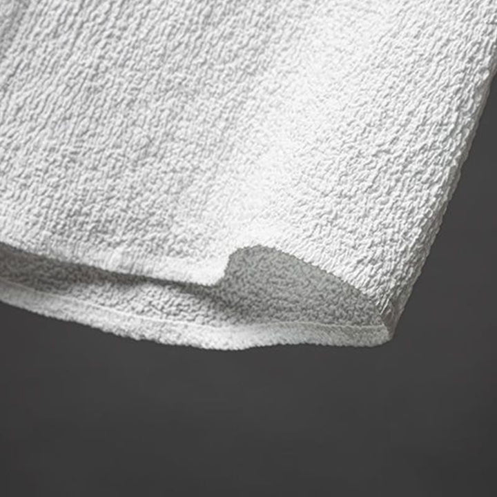 Ensemble chemise et pantalon à manches mi-longues et boutons pour homme, 2 pièces, couleur unie, Buddha Stones - image 6