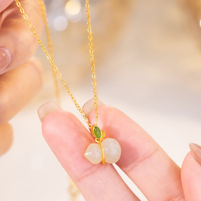 Collier pendentif en argent sterling 925 avec Buddha Stones et jade Hetian