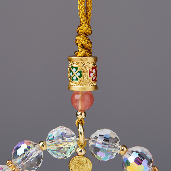 Buddha Stones Poisson Koi porte-bonheur Décoration suspendue des cinq dieux de la richesse et de la prospérité