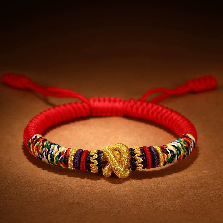 Bracelet Buddha Stones en argent sterling 925 Om Mani Padme Hum King Kong Knot Faith - image 2