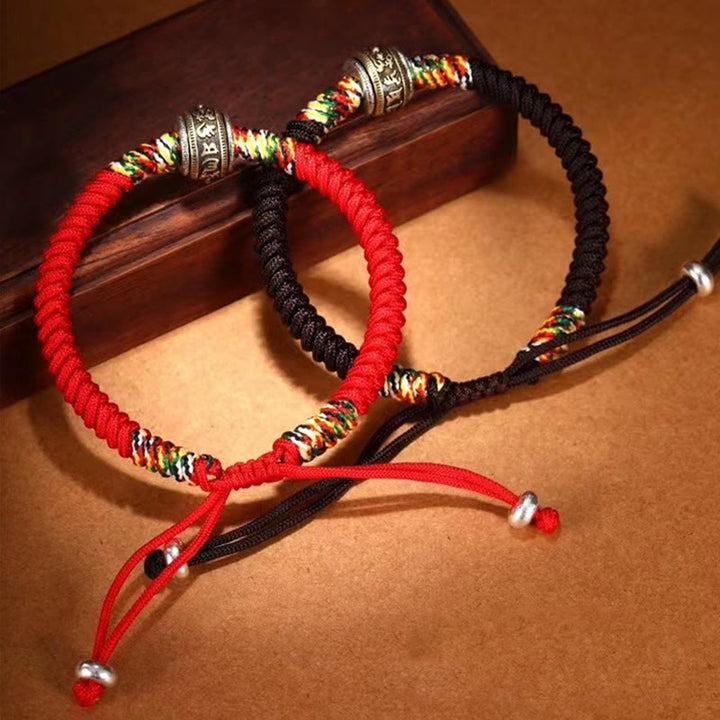 Bracelet Buddha Stones en argent sterling 925 Om Mani Padme Hum King Kong Knot Faith - image 18