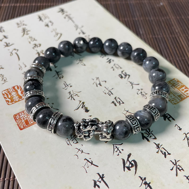 Bracelet de puissance PiXiu en pierres noires scintillantes de Buddha Stones