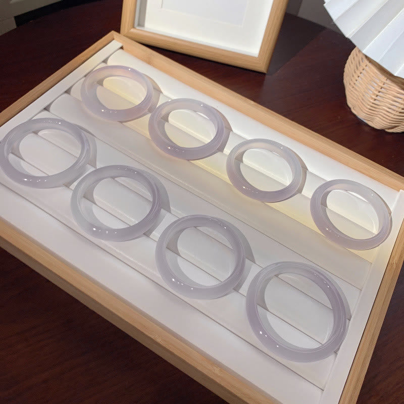 Bracelet en calcédoine naturelle Buddha Stones, énergie positive - image 10