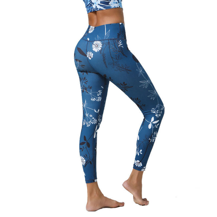 Buddha Stones Fleurs Feuilles Pissenlits Ananas Imprimé Sports Fitness Leggings Taille Haute Pantalons De Yoga Pour Femmes - image 17
