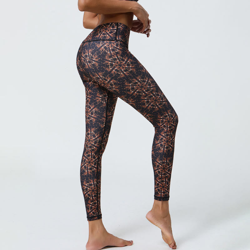 Leggings taille haute pour femme avec imprimé Buddha Stones , fleurs, mandalas géométriques, sport, fitness, yoga - image 33