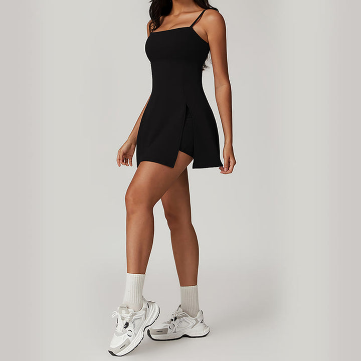Robe de sport dos nu solide pour femme avec Buddha Stones - image 13