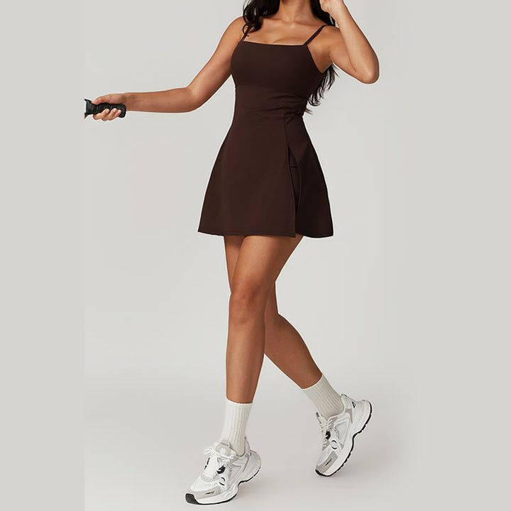 Robe de sport dos nu solide pour femme avec Buddha Stones - image 20