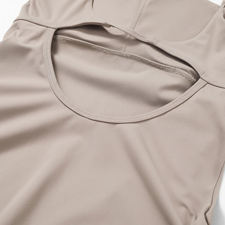 Robe de sport dos nu solide pour femme avec Buddha Stones - image 33