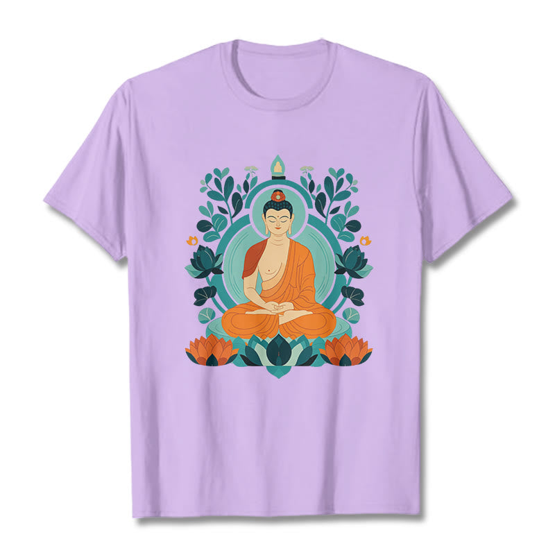 T-shirt Buddha Stones Lotus Bouddha Méditation - Prune - 2XL - image 10