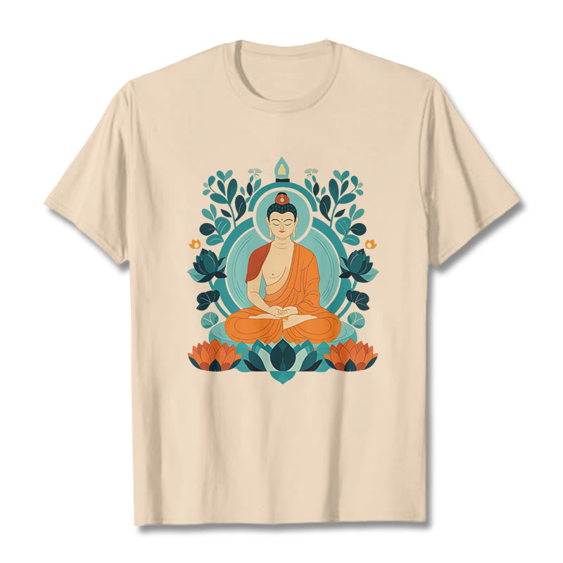 T-shirt Buddha Stones Lotus Bouddha Méditation - Bisque - 2XL - image 7