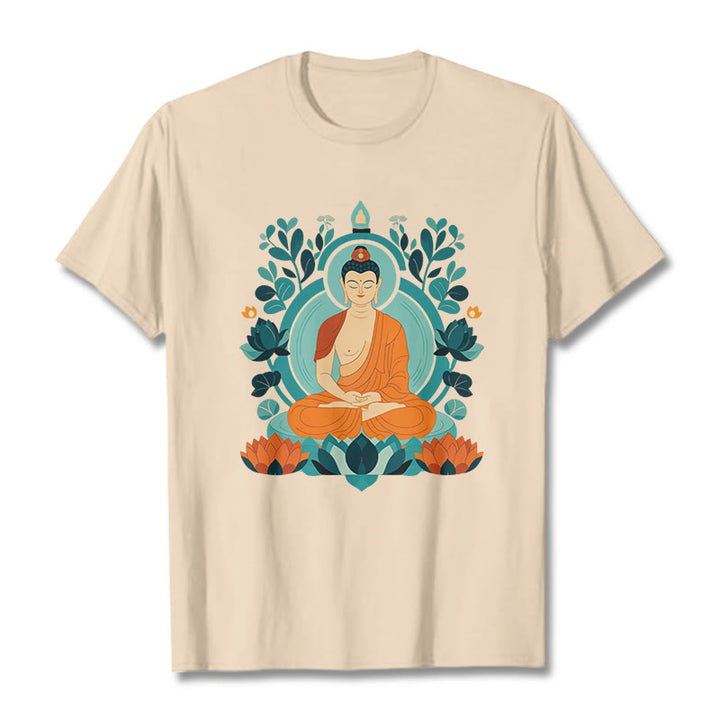 T-shirt Buddha Stones Lotus Bouddha Méditation - Bisque - 2XL - image 7