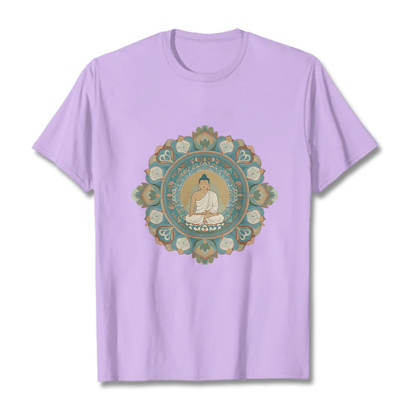 T-shirt Buddha Stones Mandala Fleur Bouddha - Prune - 2XL - image 16