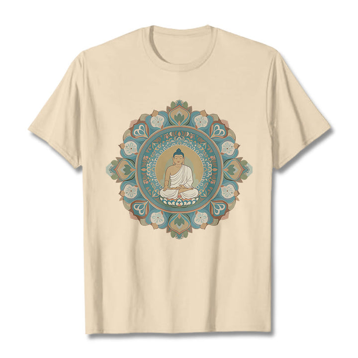 T-shirt Buddha Stones Mandala Fleur Bouddha - Bisque - 2XL - image 9