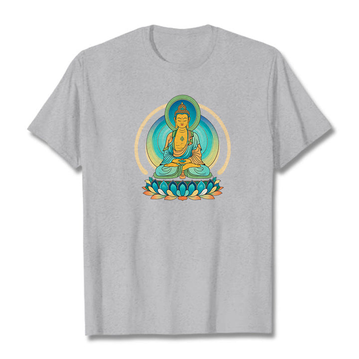 T-shirt Buddha Stones Lotus Bouddha - Gris clair - 2XL - image 18