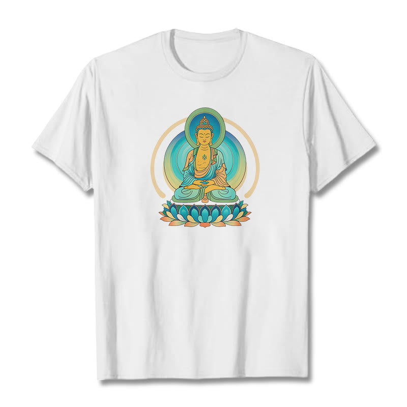 T-shirt Buddha Stones Lotus Bouddha - Blanc - 2XL - image 2