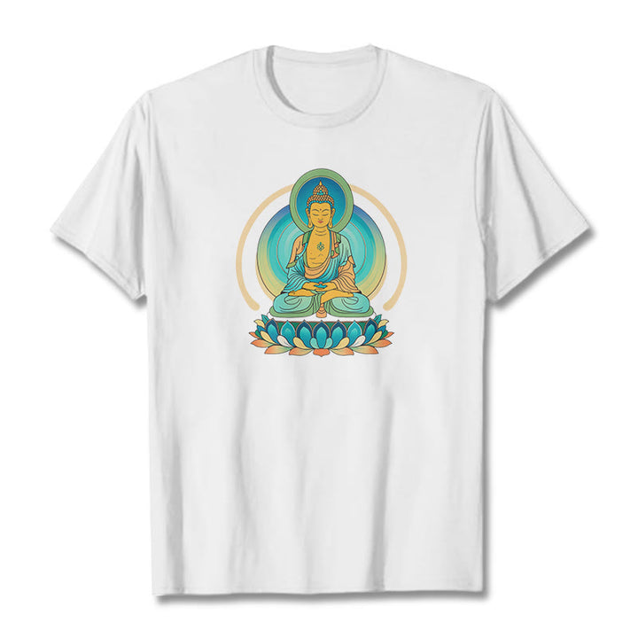 T-shirt Buddha Stones Lotus Bouddha - Blanc - 2XL - image 2