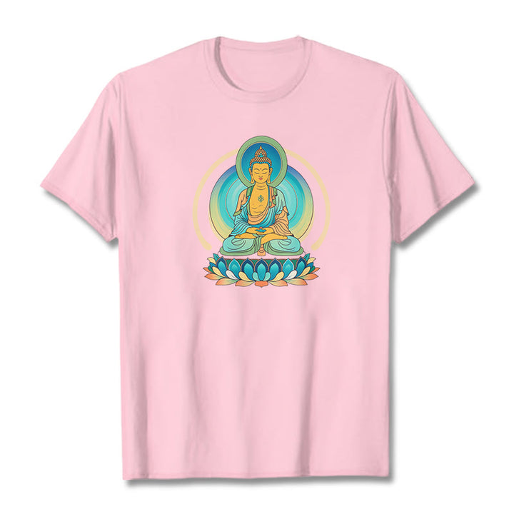 T-shirt Buddha Stones Lotus Bouddha - Rose clair - 2XL - image 12