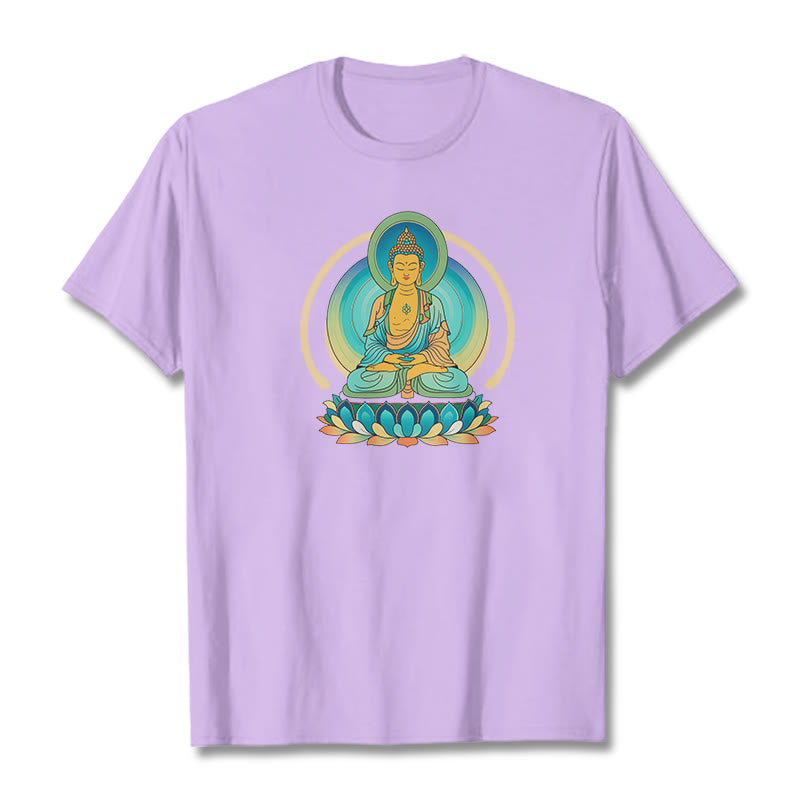T-shirt Buddha Stones Lotus Bouddha - Prune - 2XL - image 15