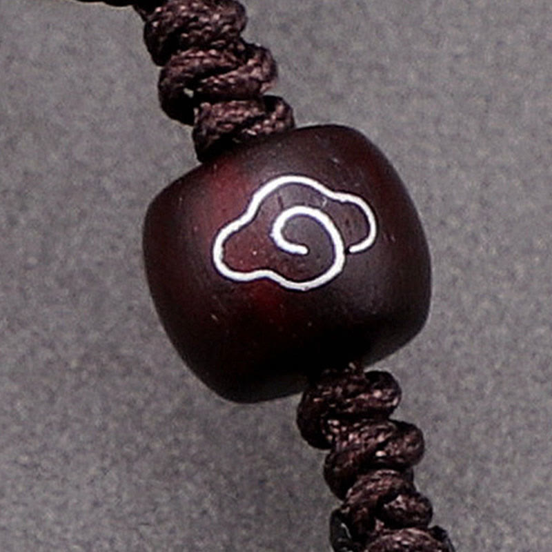 Collier pendentif de relaxation avec Buddha Stones et nuages propices