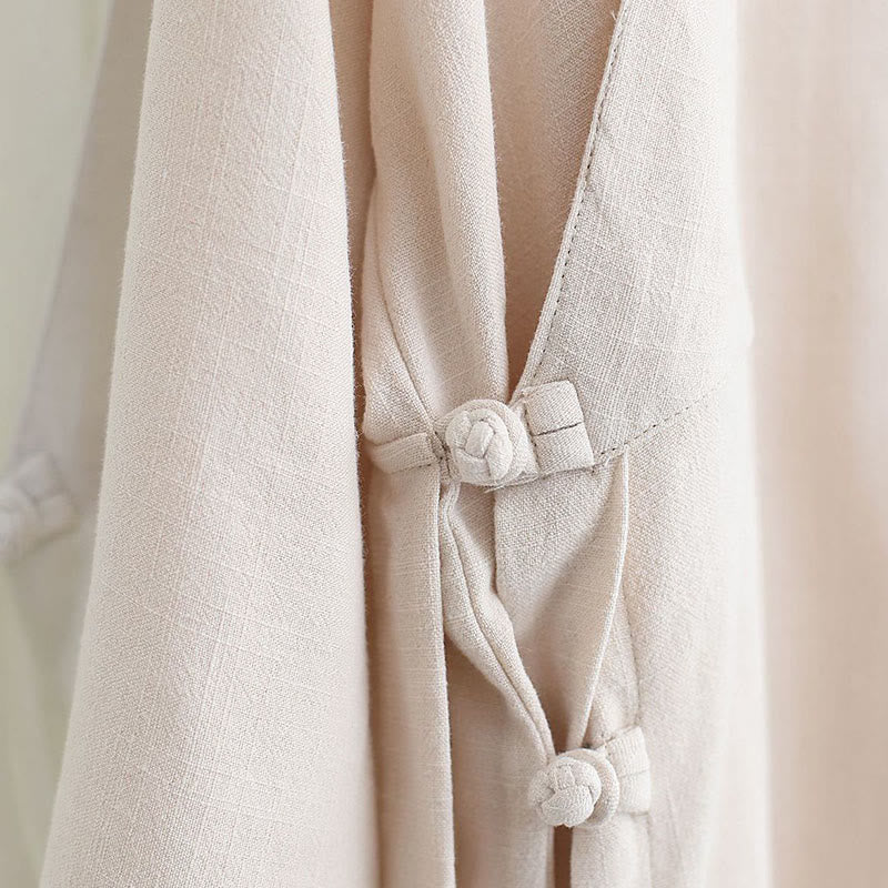 Ensemble de vêtements en coton et lin pour homme, 2 pièces, Buddha Stones en V, manches longues, haut et pantalon, méditation, zen, Tai Chi - image 18