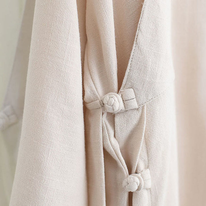 Ensemble de vêtements en coton et lin pour homme, 2 pièces, Buddha Stones en V, manches longues, haut et pantalon, méditation, zen, Tai Chi - image 18