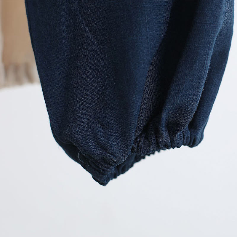 Ensemble de vêtements en coton et lin pour homme, 2 pièces, Buddha Stones en V, manches longues, haut et pantalon, méditation, zen, Tai Chi - image 42