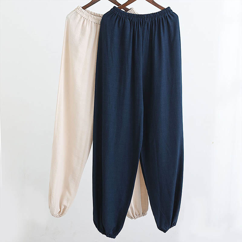 Ensemble de vêtements en coton et lin pour homme, 2 pièces, Buddha Stones en V, manches longues, haut et pantalon, méditation, zen, Tai Chi - image 40