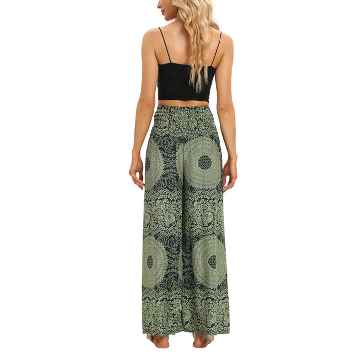 Pantalon large à lacets style bohème Buddha Stones pour femme - image 11