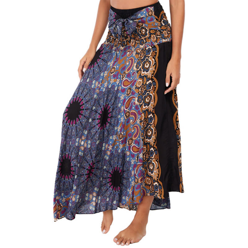 Robe jupe à lacets style bohème avec motif de fleurs et de gouttes d'eau et Buddha Stones - Chardon - US4-12, UK/AU8-16, EU36-44 (F) - image 15