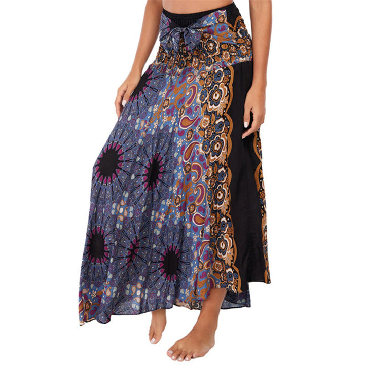 Robe jupe à lacets style bohème avec motif de fleurs et de gouttes d'eau et Buddha Stones - Chardon - US4-12, UK/AU8-16, EU36-44 (F) - image 15