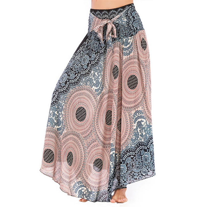 Robe bohème à lacets et fleurs rose des vents, style deux-en-un, avec Buddha Stones - MistyRose - US4-12，UK/AU8-16，EU36-44 (F) - image 26