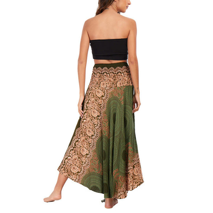 Robe bohème à lacets et fleurs rose des vents, style deux-en-un, avec Buddha Stones - image 22