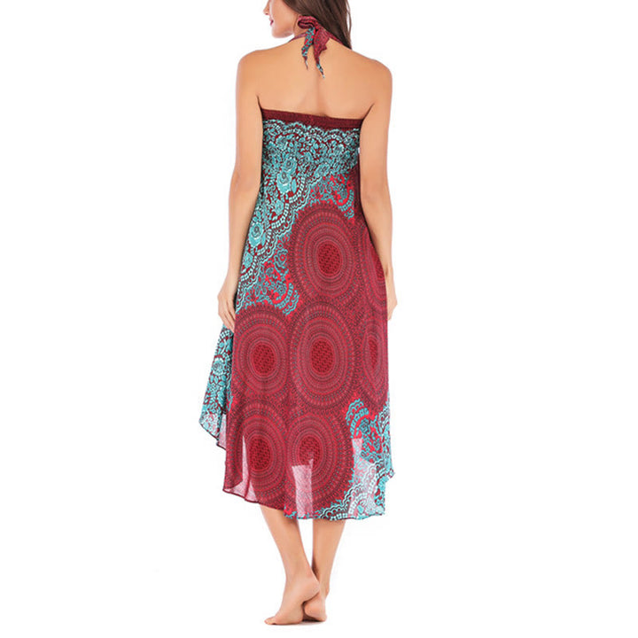 Robe bohème à lacets et fleurs rose des vents, style deux-en-un, avec Buddha Stones - image 42