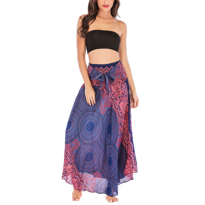 Robe bohème à lacets et fleurs rose des vents, style deux-en-un, avec Buddha Stones - image 14
