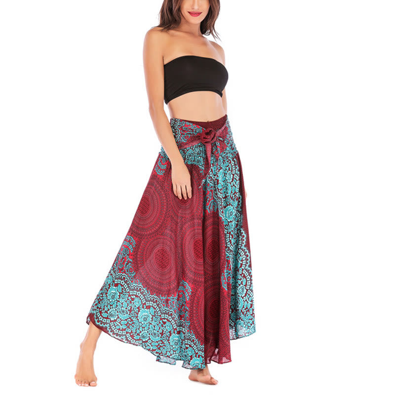 Robe bohème à lacets et fleurs rose des vents, style deux-en-un, avec Buddha Stones - image 40
