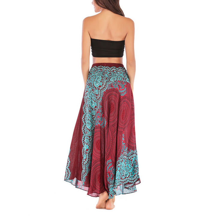 Robe bohème à lacets et fleurs rose des vents, style deux-en-un, avec Buddha Stones - image 39