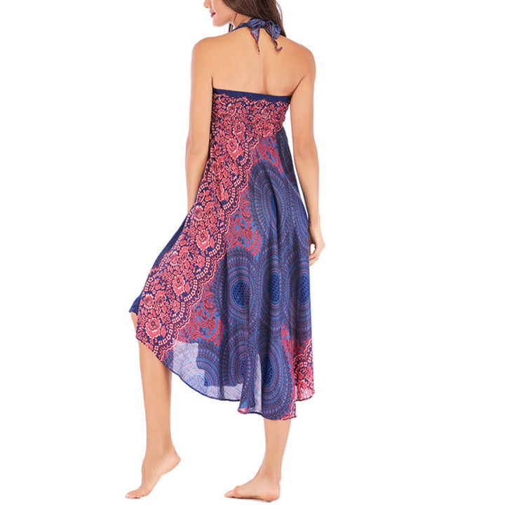 Robe bohème à lacets et fleurs rose des vents, style deux-en-un, avec Buddha Stones - image 16