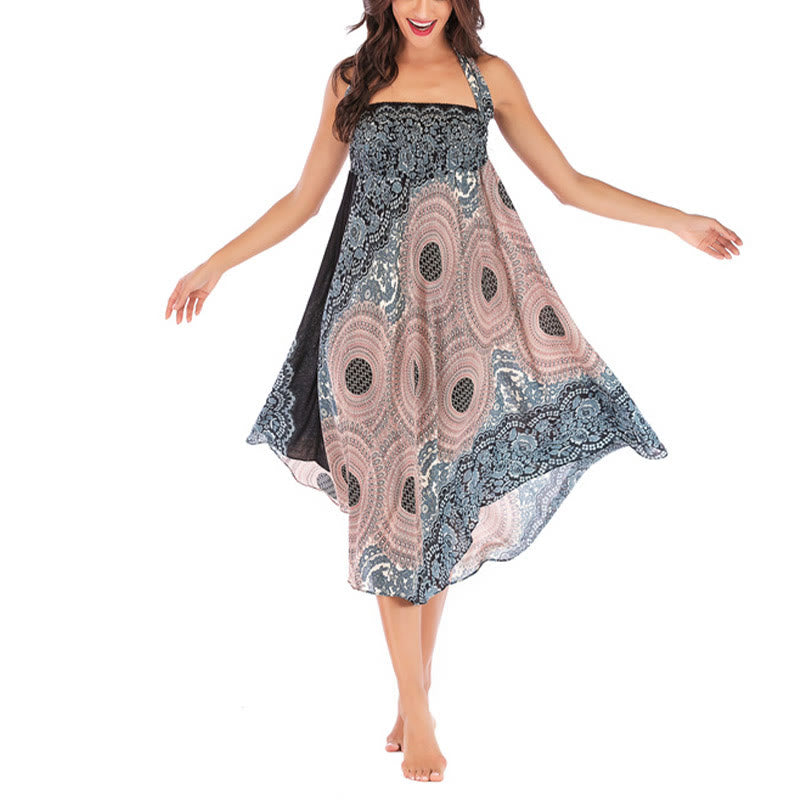 Robe à lacets style bohème avec motif de rose des vents et deux styles de Buddha Stones - image 33