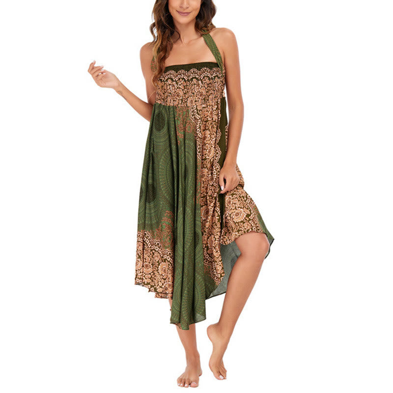 Robe bohème à lacets et fleurs rose des vents, style deux-en-un, avec Buddha Stones - image 25