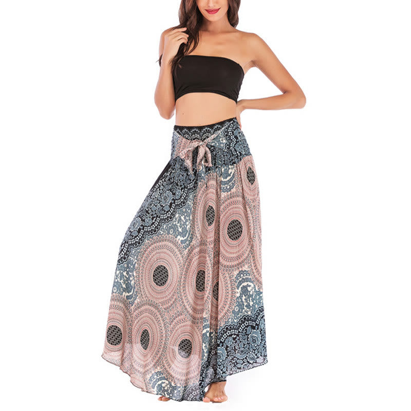 Robe bohème à lacets et fleurs rose des vents, style deux-en-un, avec Buddha Stones - image 27