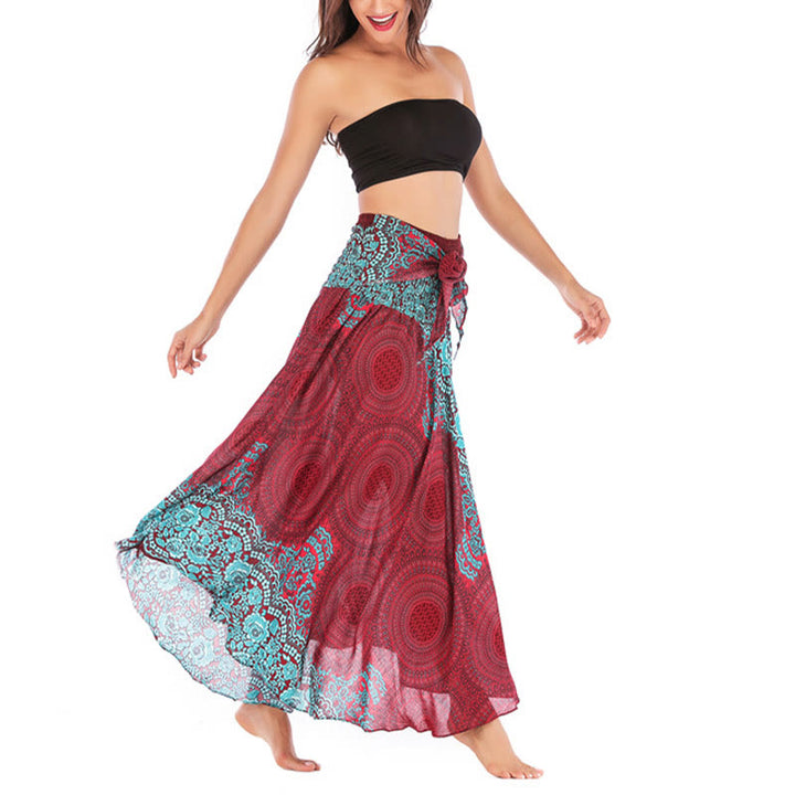 Robe bohème à lacets et fleurs rose des vents, style deux-en-un, avec Buddha Stones - image 38
