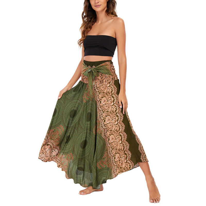 Robe bohème à lacets et fleurs rose des vents, style deux-en-un, avec Buddha Stones - image 21