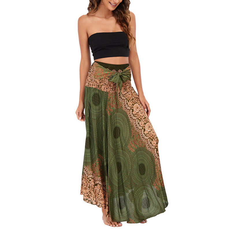 Robe bohème à lacets et fleurs rose des vents, style deux-en-un, avec Buddha Stones - image 23