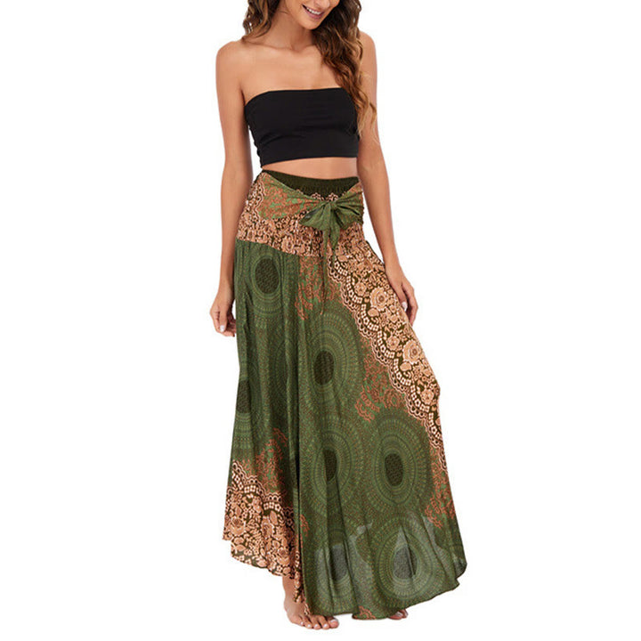 Robe bohème à lacets et fleurs rose des vents, style deux-en-un, avec Buddha Stones - image 23