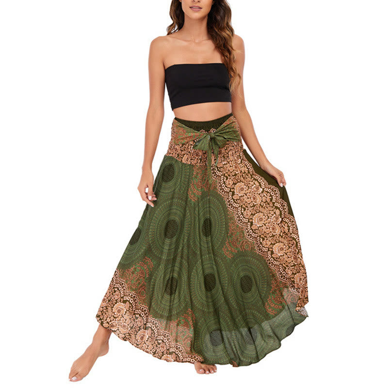 Robe bohème à lacets et fleurs rose des vents, style deux-en-un, avec Buddha Stones - image 19
